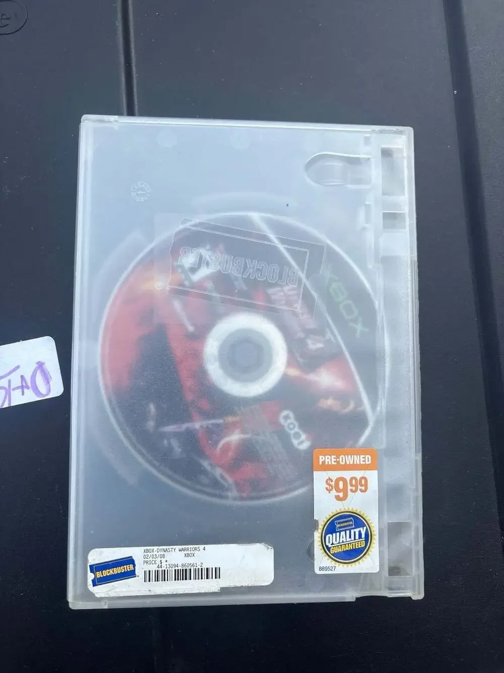 Dynasty Warriors 4 Microsoft Xbox Disc Only Blockbuster Case